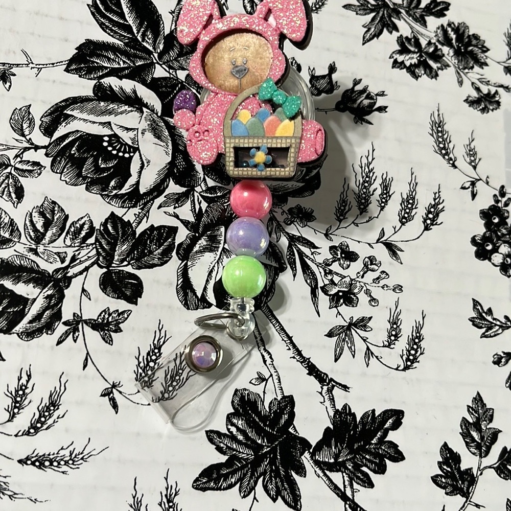 Colorful Bunny Badge Reel